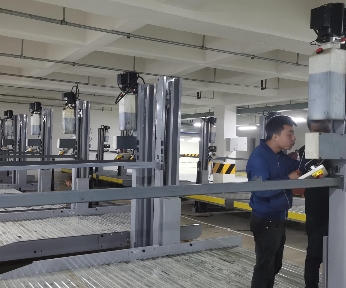 韩城市地下室双柱简易式机械式停车位