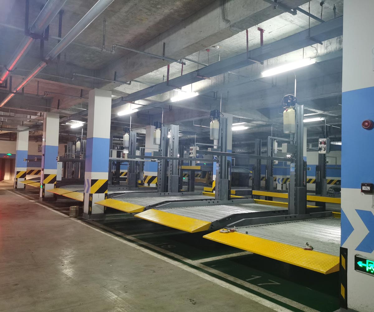 遂宁市小区四柱机械式停车设备
